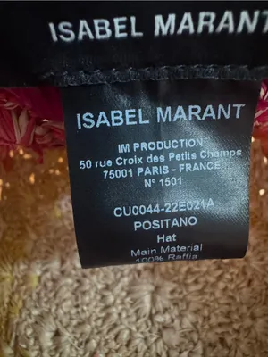 Isabel Marant Positano Crocheted Raffia Bucket Hat NWOT thumbnail 4