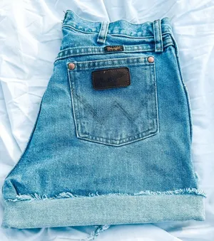 Wrangler vintage western denim shorts thumbnail 2