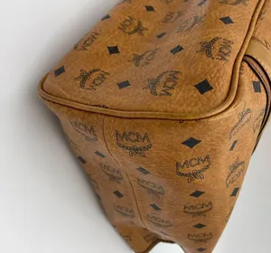 MCM VISETOS SHOPPER COGNAC MEDIUM thumbnail 6