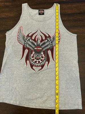 2004 Harley Davidson Men’s Tank Top-Milwaukee-Size Medium thumbnail 6