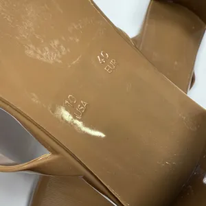 Jeffrey Campbell Sandals Tan Beige Jamm-3 Jelly Slide Block Heels S-513 Sz 10 thumbnail 5