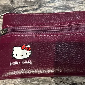 Hello Kitty  Pouch - Burgundy. NWOT thumbnail 4