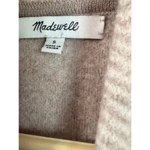 Madewell Mattson Herringbone Sweater Coat Cardigan 100% Merino Wool Sz S Blazer thumbnail 5