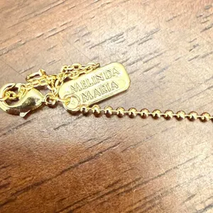 Melinda Marie Aquarius Zodiac necklace- Gold thumbnail 4