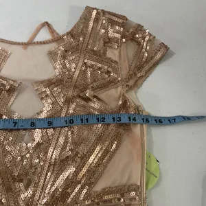 NWT Windsor Rose Gold Sequin Mesh Mini‎ Dress thumbnail 6