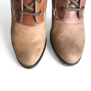 Johnston & Murphy Women's Two-Tone Brown Lace-Up Ankle Boots Size 6.5 M thumbnail 4