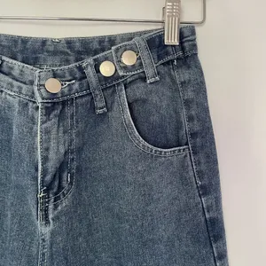 Vintage High-Waisted Wide Leg‎ Jeans style casual pockets summery thumbnail 2