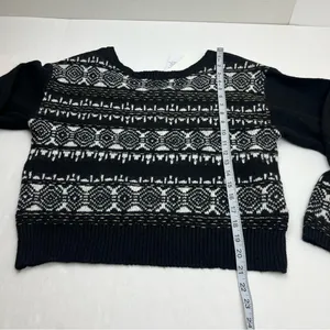 Sam Edelman Women‎ Boat Neck Long Sleeve Allover Print Sweater Size Medium NEW thumbnail 9
