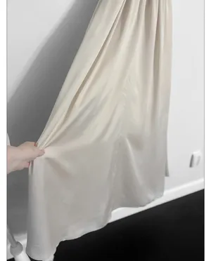 White by Vera Wang Champagne Halter Maxi Dress thumbnail 6