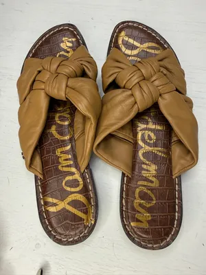 Sam Edelman Garson Slide Sandal Knotted Leather Cushioned Sz 8 thumbnail 9