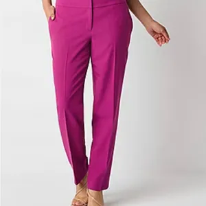 Evan Picone Black Label Vibrant Pink Straight Leg Pants thumbnail 4
