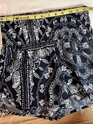FP Movement Free People Way Home Paisley Printed Shorts Carbon Small NWT thumbnail 9