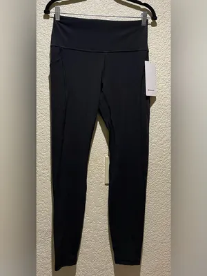 Lululemon athletica NWT Black High-Rise Align 28” Leggings with Pockets Size 10 thumbnail 5