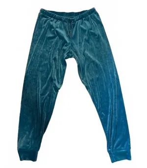Y2K Juicy Couture Teal Velour Jogger Pants Size S Drawstring Track Pants thumbnail 1