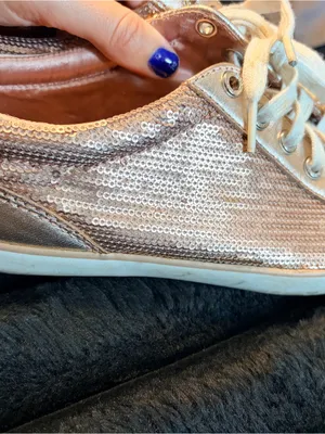 Coach Womens Metallic Rose Gold Low-Top Sneakers thumbnail 3