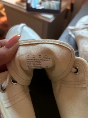 Eyelet beige sneakers Tan Size 9 thumbnail 4