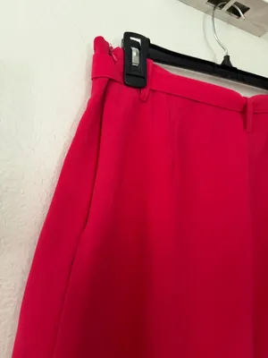 Lulus Bold Essence Hot Pink High-Rise Belted Skort thumbnail 6