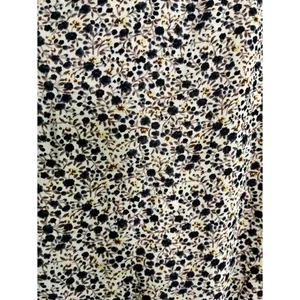 Bohme Skater Dress Women's Small Fit Flare Blue Taupe Floral BOHO Cottagecore thumbnail 7
