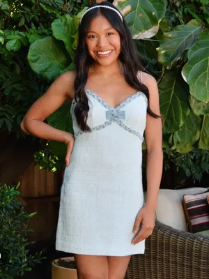 LoveShackFancy Novara Tweed Mini Dress thumbnail 3