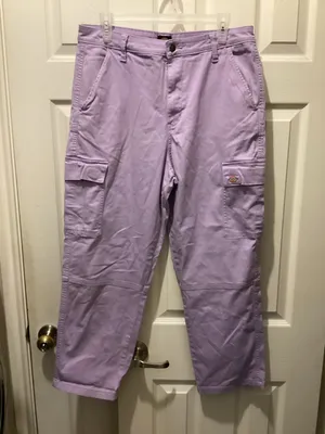 Dickies Womens Lavender Cargo Pants - Light Purple thumbnail 1