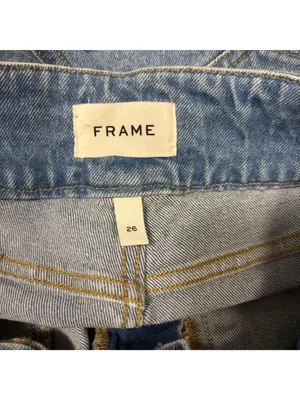 Frame Double Button Flare Jeans Size 26 In Caye thumbnail 5