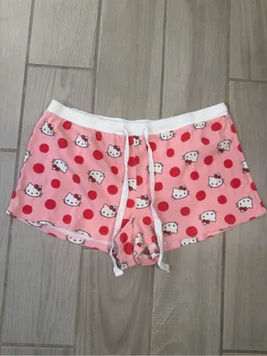 Hello Kitty Pink and Red Bow Cotton Shorts thumbnail 2
