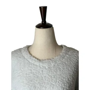 Lululemon Wool Whenever Crew Women 4 Gray‎ Vapor Sherpa Fleece Pullover Gorpcore thumbnail 3