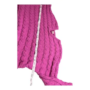 POL Pink Cable Knit‎ Oversized Cropped Sweater Size S thumbnail 4