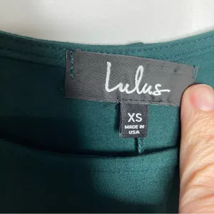 Lulus emerald maxi‎ dress size XS thumbnail 3