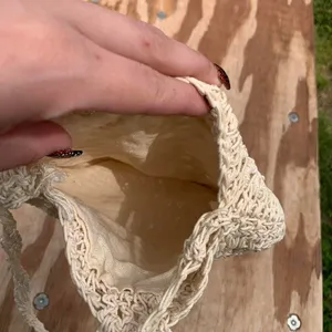 Vintage crochet‎ circle off the shoulder purse thumbnail 6