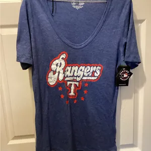 New Era Blue Graphic Tee Size M thumbnail 1