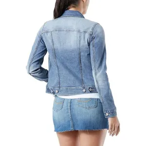 Levi's Womens Size Small Denim Jean Jacket Light Wash Stretch Cotton thumbnail 2
