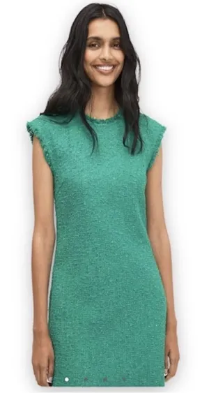 Kate Spade New York sequin tweed shift dress‎ in Plaza green Size 10 thumbnail 1