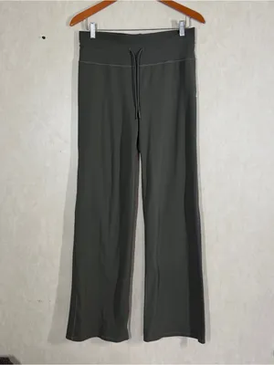 Vuori Women’s Daily Wide Leg Leggings Pants Pull On High Rise in Green L thumbnail 3