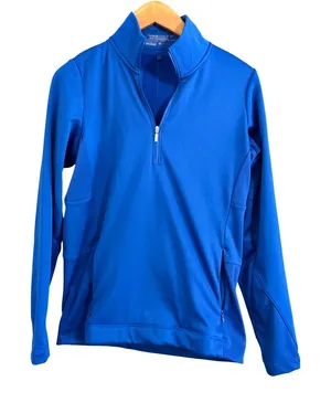 Nike Golf Pullover Women Medium Blue Therma-FIT‎ Tour Performance 1/4 Zip Jacket thumbnail 1
