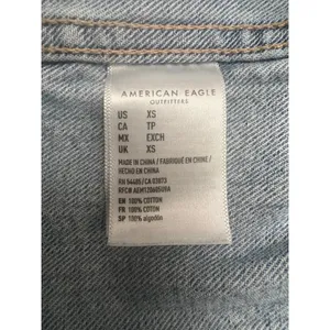 American Eagle Cropped Jean Jacket‎ Sz XS100% cotton thumbnail 6