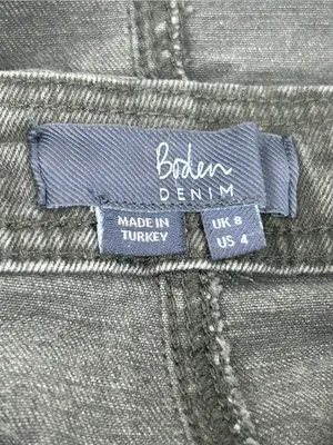 Boden Easy Overall Dress Washed Black Denim Size 4 thumbnail 10