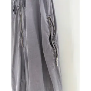 Free People Anthropologie Gray Utility Jumpsuit Sz S Ruched Bust Parachute Pants thumbnail 4