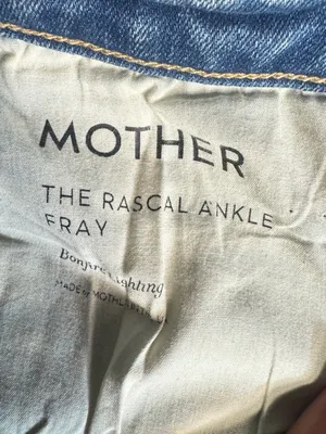 MOTHER The Rascal Ankle Fray Denim jeans size 30 thumbnail 7