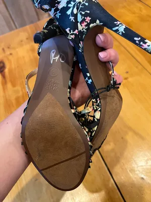 Who What Wear Floral Satin Strappy Heel thumbnail 4