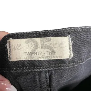 Free People We The Free Dakota Straight Leg Jeans Black Denim Size‎ 25 thumbnail 7