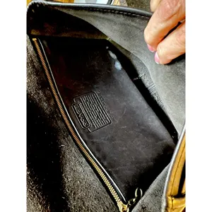 Vintage Black Leather‎ Coach Turn Lock Convertible Black Leather Y2K Classic thumbnail 8