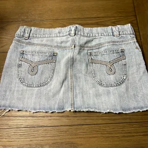 Mossimo micro-mini jean skirt. Gently used. Size 13. thumbnail 3