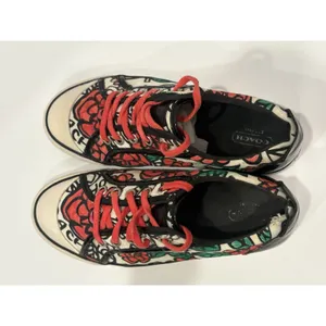 Coach Poppy Barrett Graffiti Floral Sneakers featuring Size 7 thumbnail 3