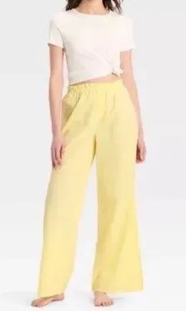 Colsie Target Pajama Pants yellow polka dot Size M thumbnail 1