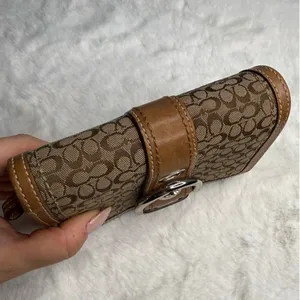 y2k Coach Vintage Brown Soho Buckle Wallet thumbnail 5