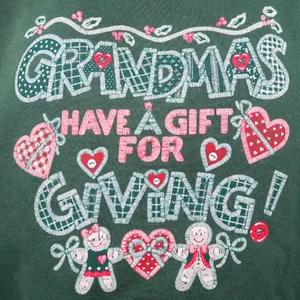Jerzees Vintage 90s Grandmas Have A Gift For Giving Sweatshirt thumbnail 2
