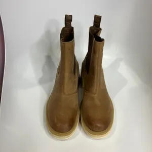 Sorel Hi-line‎ heel waterproof Chelsea boots tan leather women's size 10 trendy thumbnail 5