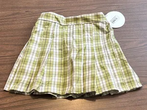 NEW Princess Polly Small Lona Green Plaid Mini Skirt NWT thumbnail 1