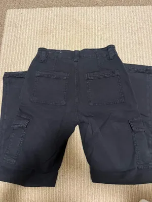 American Eagle Black Cargo Pants thumbnail 4
